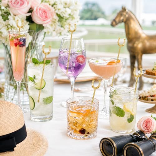 Horseshoe Drink Stirrers 6 Inch Plastic