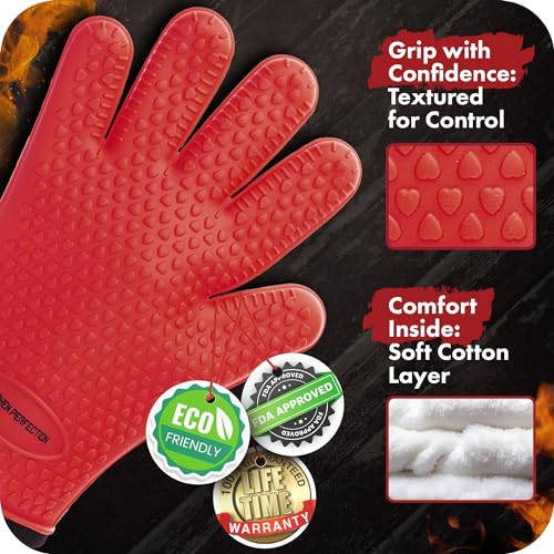 Silicone Smoker BBQ Gloves (2 Count)