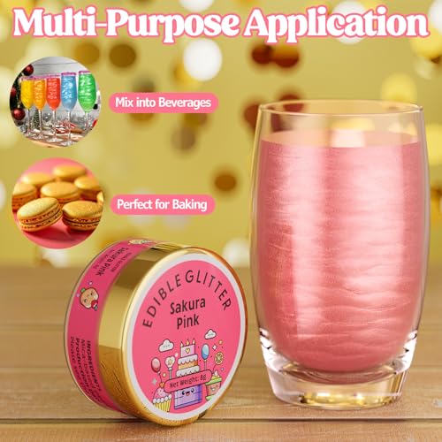 Edible Glitter for Drinks Cakes