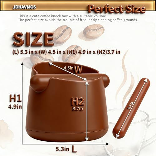 5 Inch Espresso Knock Box