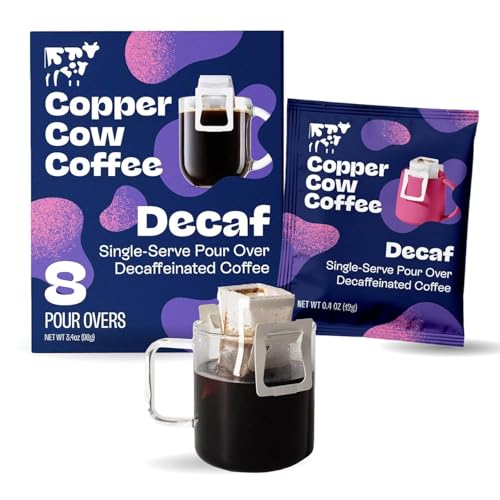 Premium Pour Over Coffee Decaf Single Serve Dark Roast (3.2 Ounce)