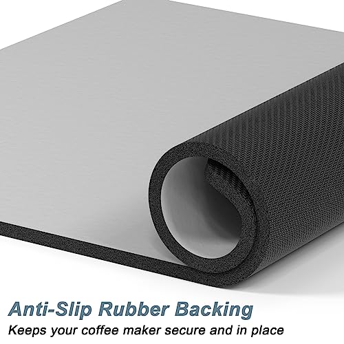 Coffee Mat 16" x 24" Coffee Bar Mats for Espresso Machine Station Accessories and Organizer