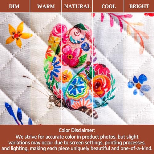 100% Cotton Oven Mitt & Pot Holder Set