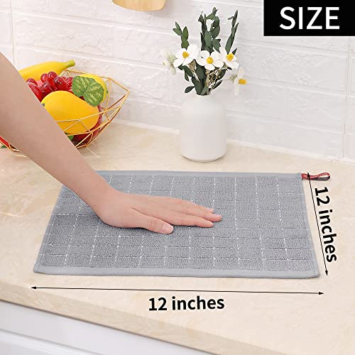 100% Cotton Terry Kitchen Dish Cloths (6 Count)