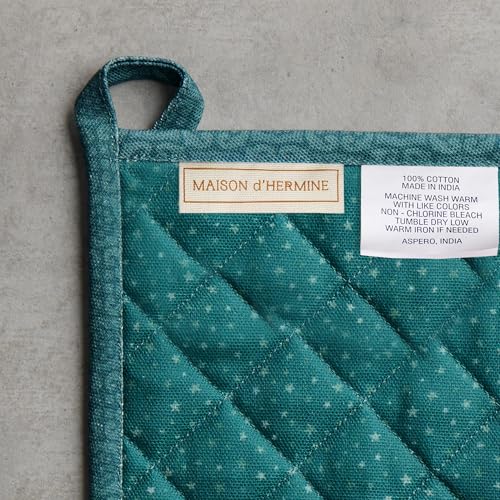 100% Cotton Oven Mitt & Pot Holder Set (2 Count)