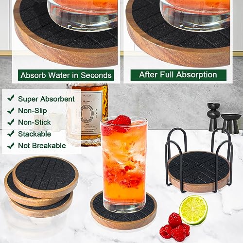 Coasters for Drinks Absorbent 5 Pack