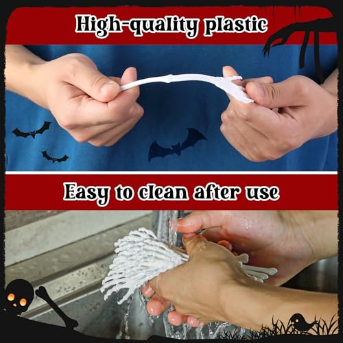 50 Pcs Halloween Skeleton Cocktail Stirrers