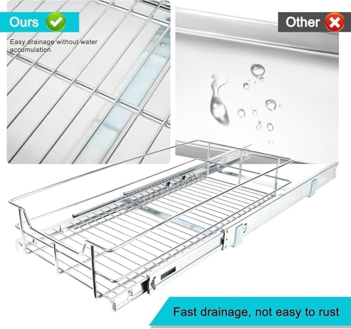 Pull Out Cabinet Organizer 9" W X 17" D