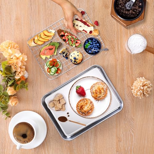 Toaster Oven Pan with Rack (2 Count)