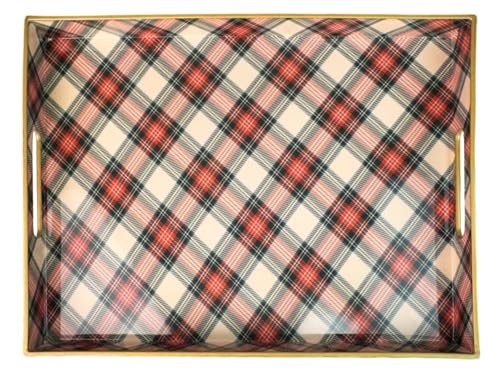 Rectangular Decorative Tray with Handles