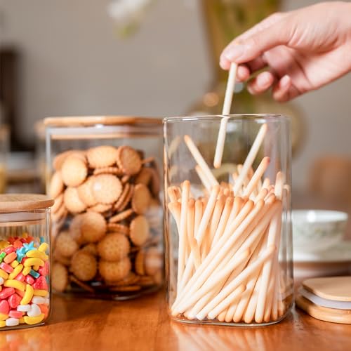 6 Pack Glass Food Storage Jars 37 oz (6 Count)