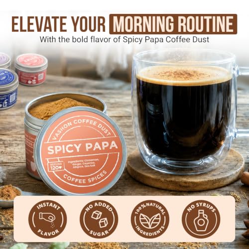 Coffee Dust Spicy Papa Flavoring Powder (2 Ounce)
