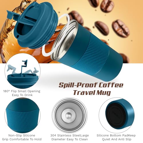 Vacuum Insulated Stainless Steel Travel Coffee Mug