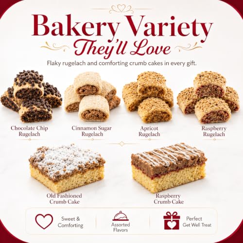 Dulcet Get Well Gift Basket Filled With A Variety of Baked Treats