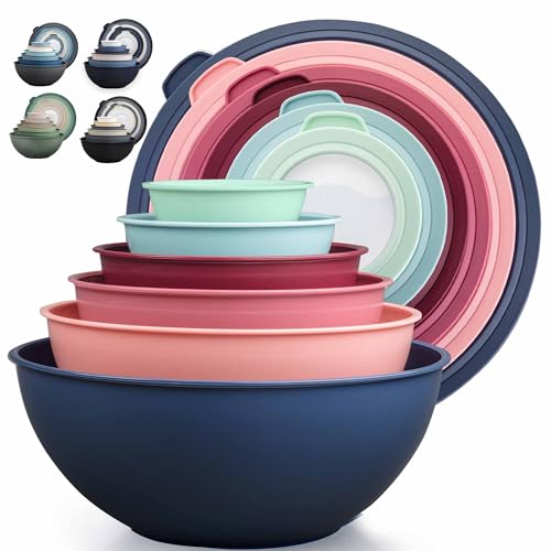 12 Piece Plastic Mixing Bowls with Leak (452.48 Count)