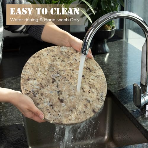 11 Inch Round Marble Cutting Board for Kitchen Countertop