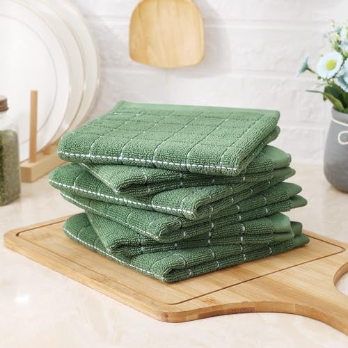 100% Cotton Terry Kitchen Dish Cloths (12 Count)