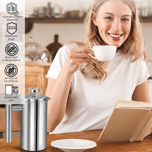 Small French Press Coffee Maker 1 Cup
