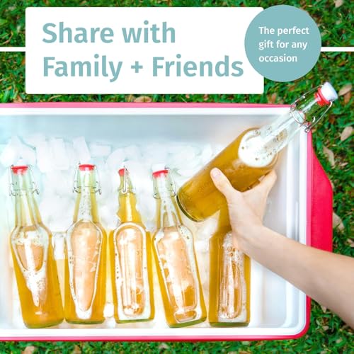 Clear Swing Top Glass Bottles (6 Count)