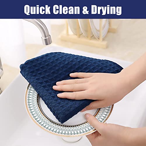 Microfiber Waffle Weave Kitchen Towels (4 Count)