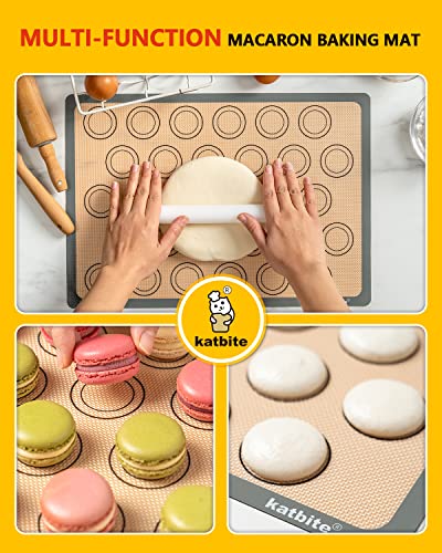 Macaron Silicone Baking Mat Set of 2 Grey