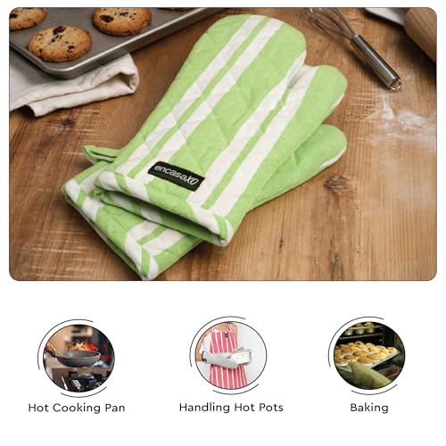 Oven Mitts Heat Resistant Kitchen Gloves (2 Count)
