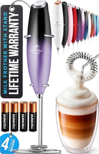 Powerful Milk Frother Wand With Duracell Batteries