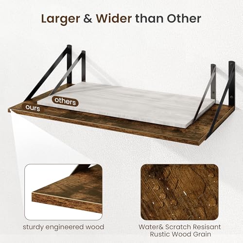Floating Shelves for Wall (2 Count)