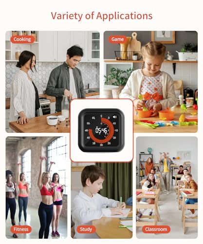 Digital Magnetic Visual Kitchen Timer