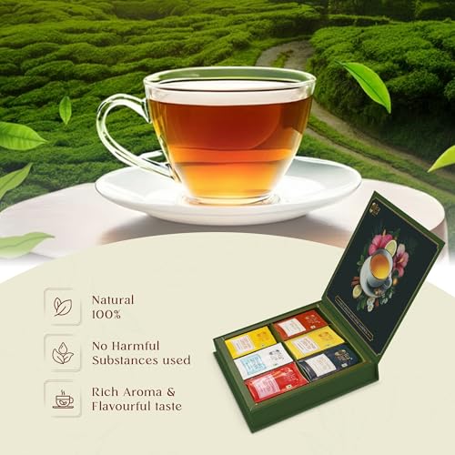 Assorted Green Tea Sampler Combo Variety Gift Pack (9 Count)