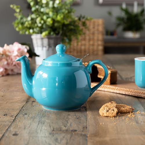Farmhouse 4 Cup Ceramic Teapot with Removable Infuser and Lid