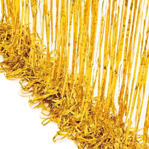 Gold Foil Fringe Curtains