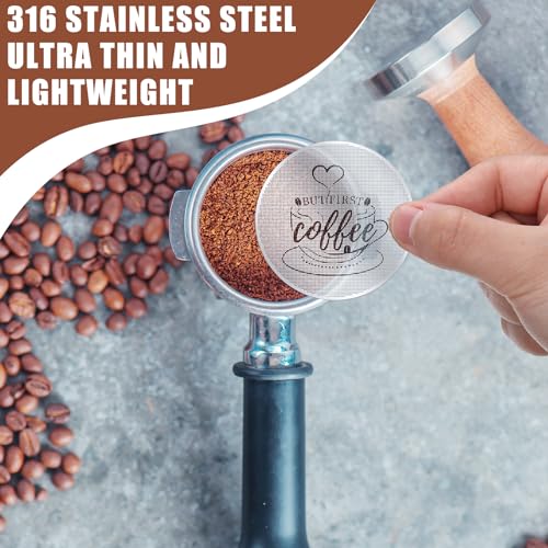 2 Pcs 53.3 X 0.2 X 0.2 Mm Espresso Puck Screen for Portafilter (2 Count)