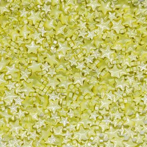 Mixed Size Yellow Stars Sprinkles Edible Stars Cake Decorating Stars Cake Decorations Cupcake Toppers Cookie Decorating Perfect for Cakes (3 Ounce)