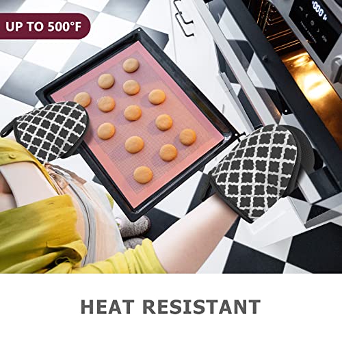 1 Pair Short Oven Mitts