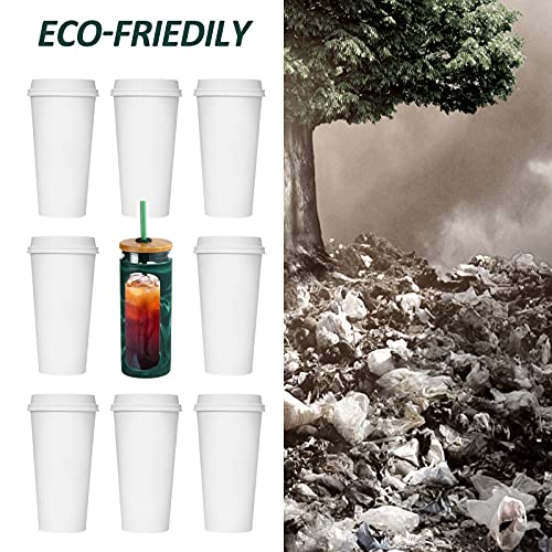 20oz Glass Tumbler with Straw and Lid