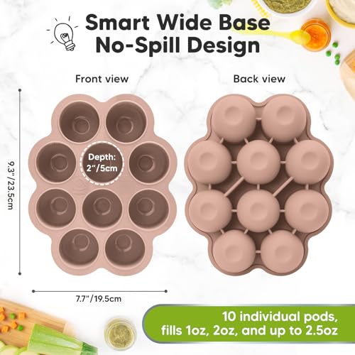Silicone Food Freezer Trays with Lid