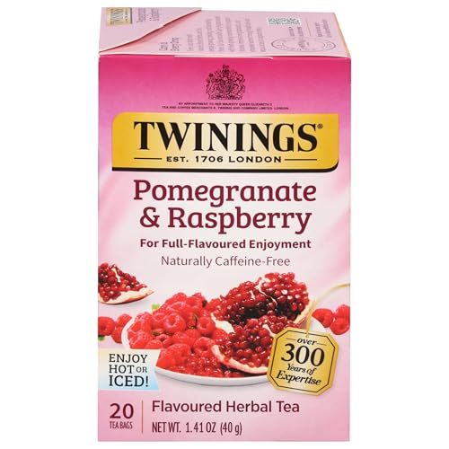 Pomegranate & Raspberry Herbal Tea Bags (20 Count)