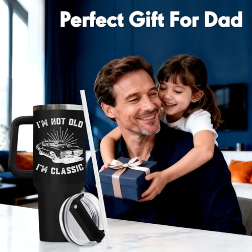 Dad I'm Not Old 40 oz Tumbler with Handle