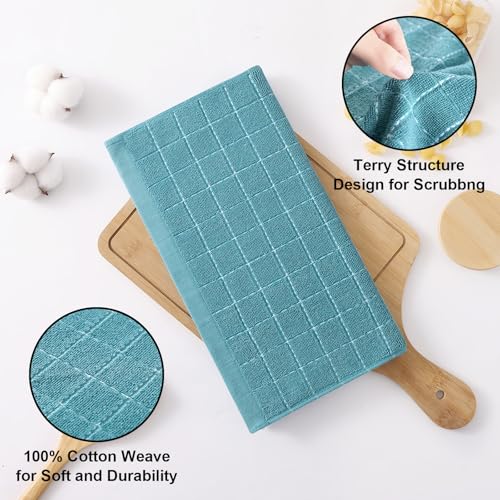 100% Cotton Terry Kitchen Dish Cloths (8 Count)
