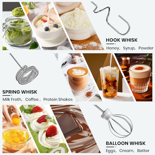 Milk Frother Handheld Rechargeable