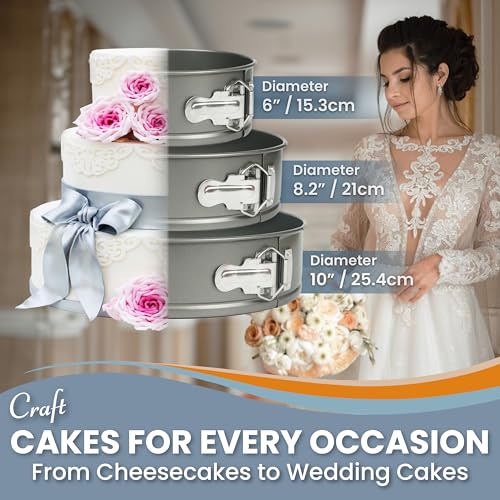Cheese Cake Pans for Baking (3 Count)