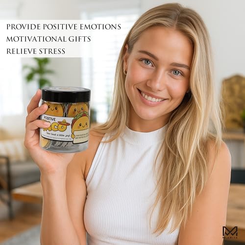 Positive Taco Jar 60 Positive Affirmation Card Birthday Gifts for Women Men