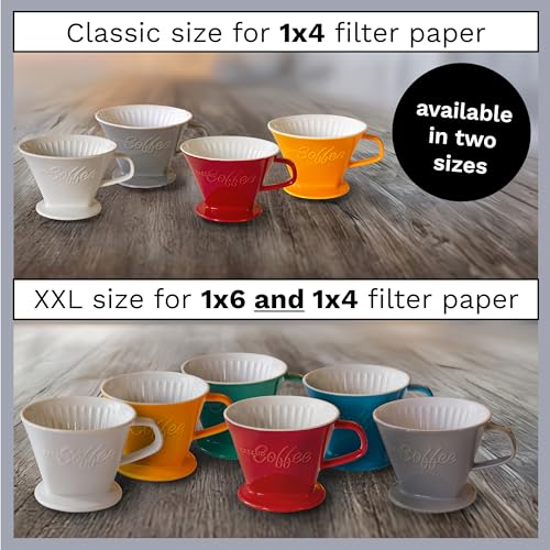 XXL Porcelain Coffee Dripper Red