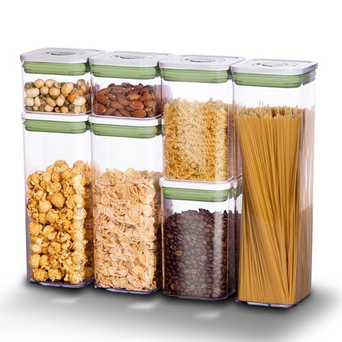 Pop Airtight Food Storage Containers with Date Recording Lids (7 Count)