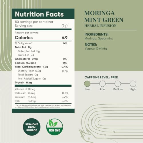 Estates Moringa Mint Herbal Tea (50 Count)