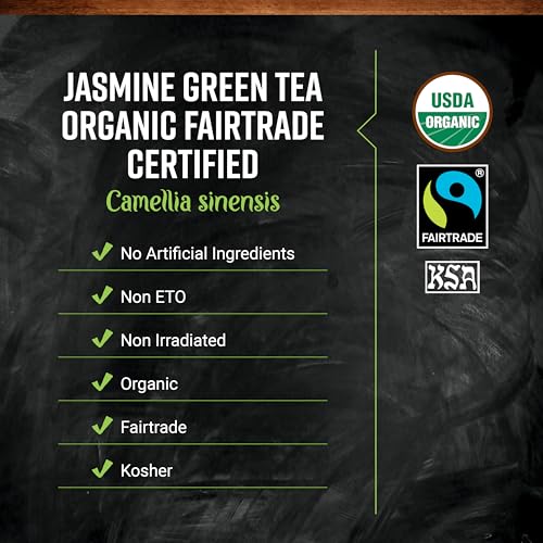 Organic Fairtrade Jasmine Green Tea (16 Ounce)