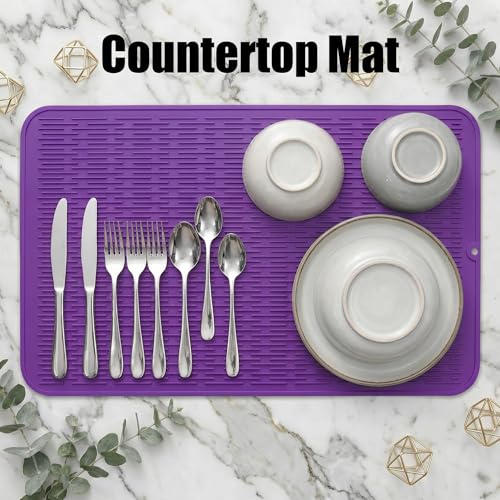 Silicone Dish Drying Mat for Multiple Usage