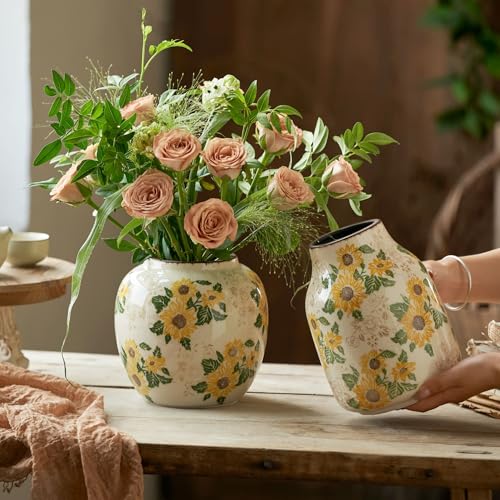 Round Ceramic Vase