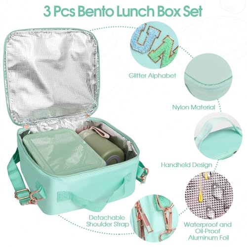 Lunch Box for Girls with 10oz Thermo 6 Compartment Bento Set (6 Count)